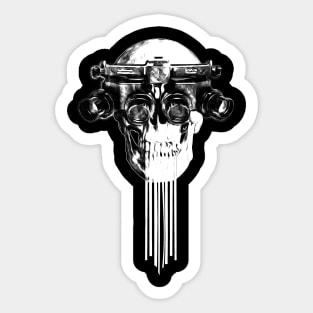 ghots skull Sticker